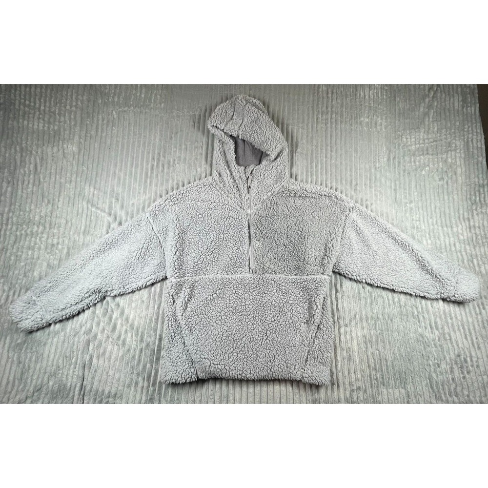 prAna Sweater Women's L Permafrost Half-Zip Pullover Long-Sleeve Hoodie Pockets